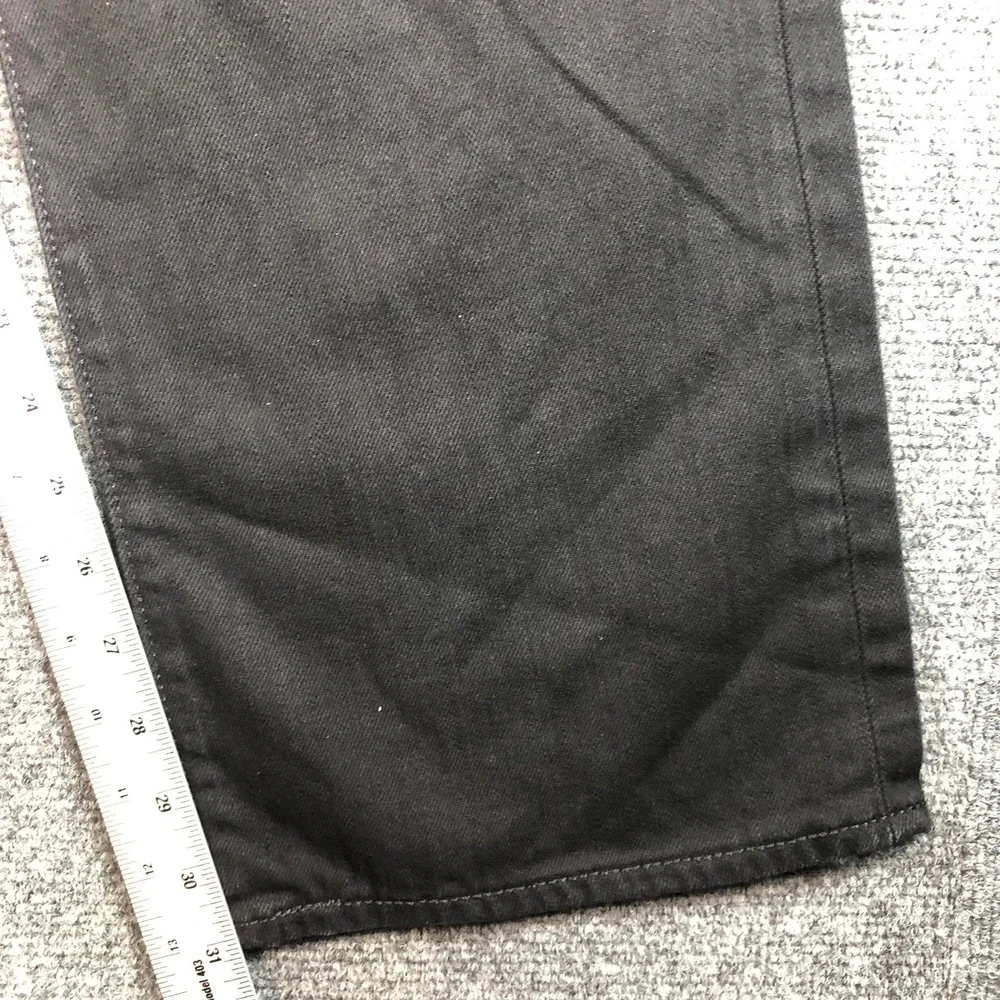Levi's 501‎ Black Jeans Mens W40 L32 Button Fly Straight Leg Denim Pants